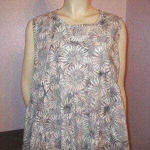 Dress To Kill Jane Mohr Midi Dress Pockets Sunflowers Artsy Lagenlook Balloon